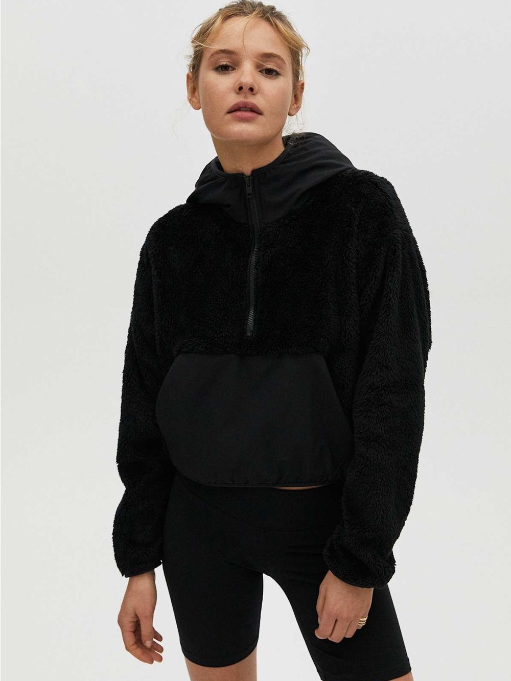 TNA Aritzia Keaton Hoodie Jacket Half Zip